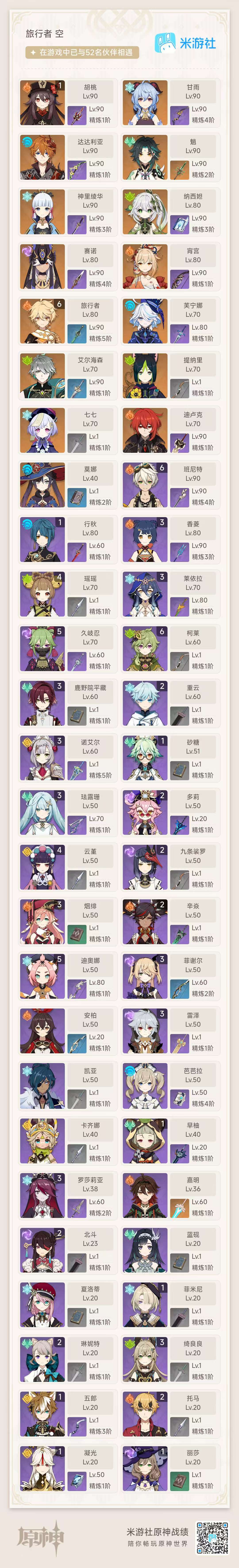 YSKM33647原神账号详情图9 YSKM33647原神账号详情图9