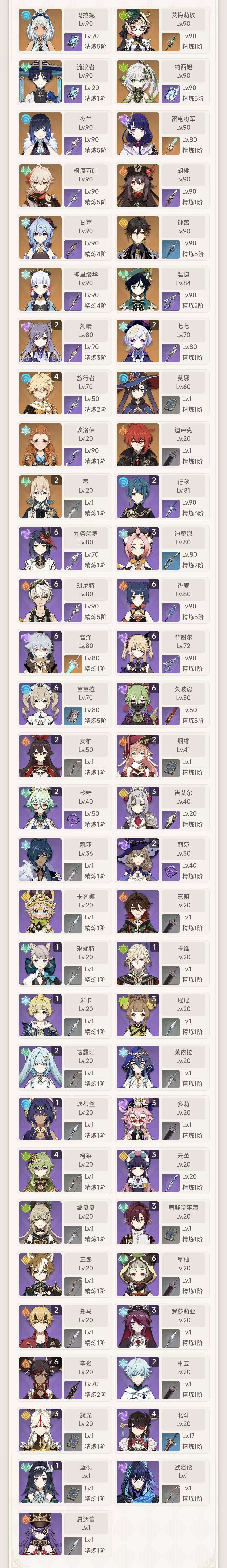 YSKM32676原神账号详情图7 YSKM32676原神账号详情图7