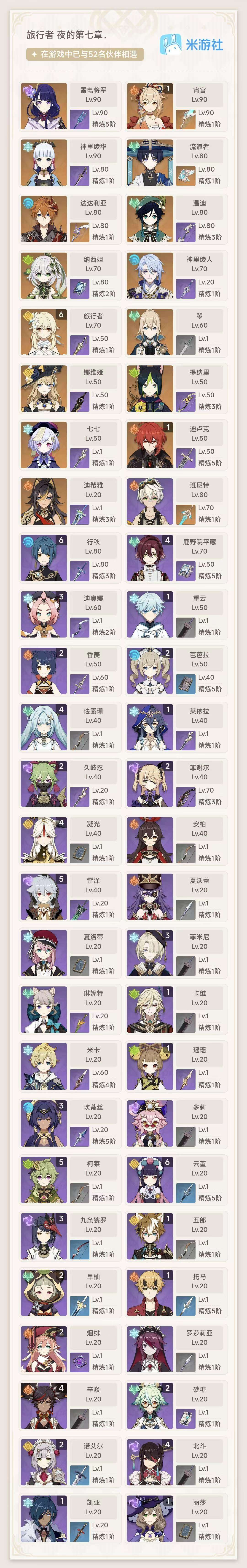 YSKM32731原神账号详情图7 YSKM32731原神账号详情图7