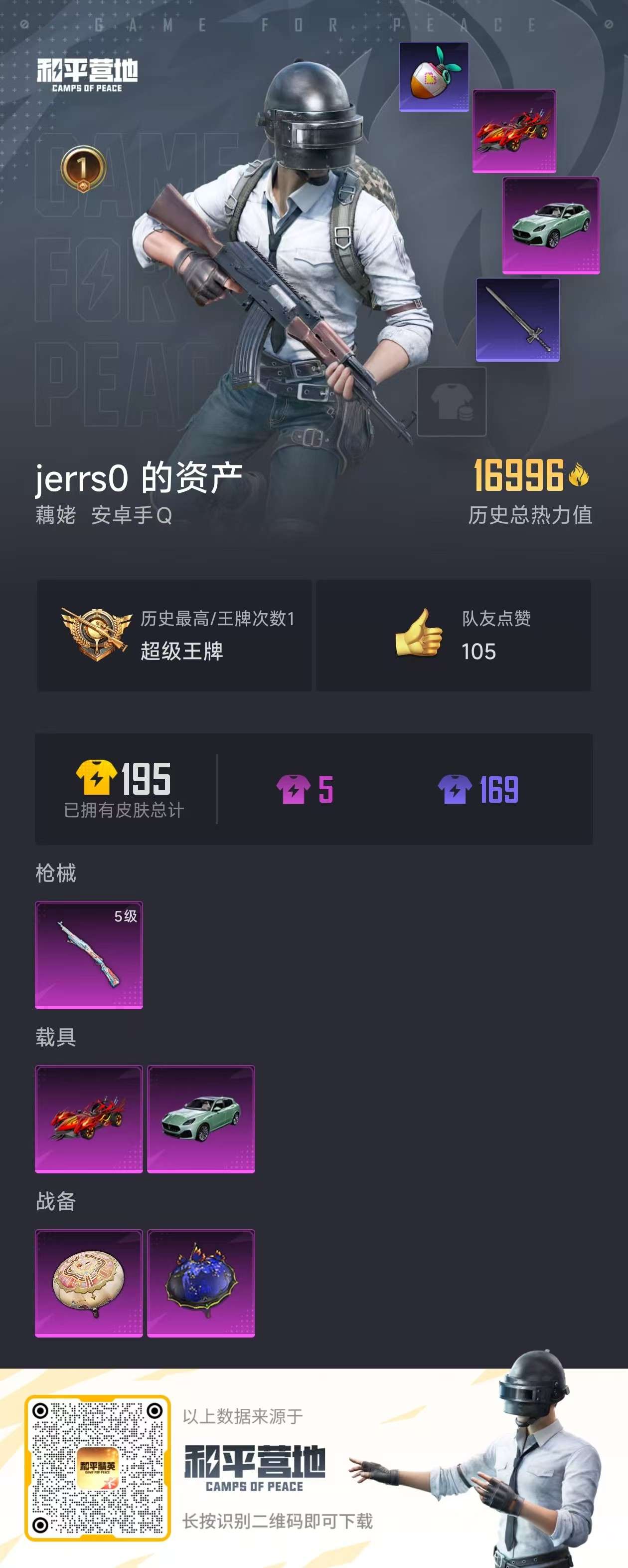 HPKM3233361和平精英账号详情图11 HPKM3233361和平精英账号详情图11