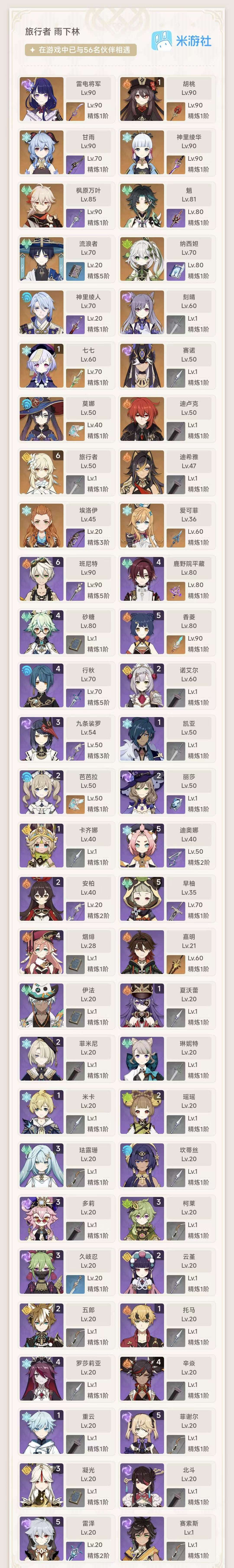 YSKM33597原神账号详情图8 YSKM33597原神账号详情图8