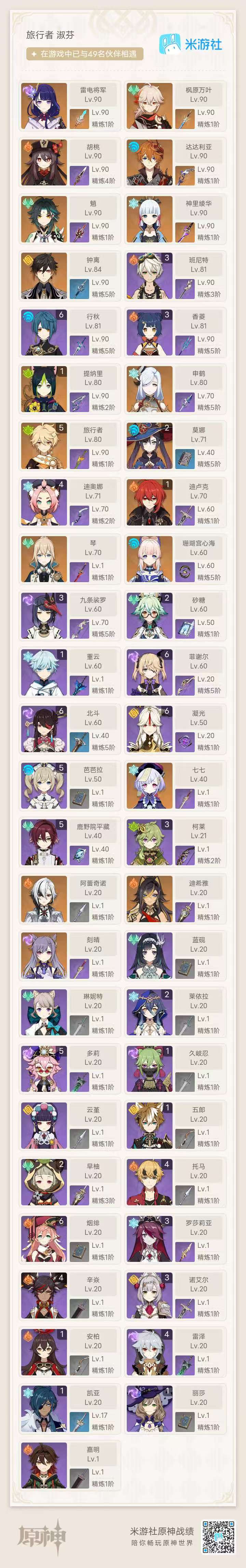 YSKM36057原神账号详情图7 YSKM36057原神账号详情图7