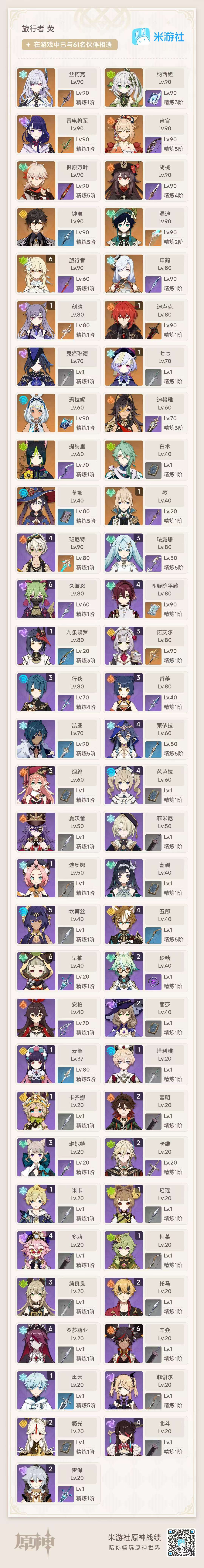 YSKM36205原神账号详情图7 YSKM36205原神账号详情图7