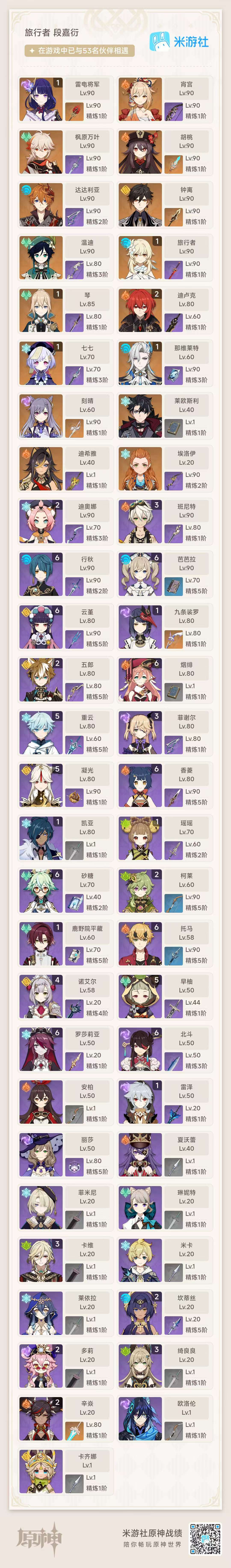 YSKM37044原神账号详情图7 YSKM37044原神账号详情图7