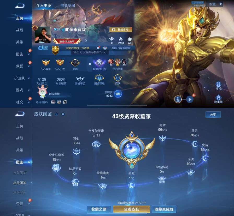 王者荣耀账号苹果QQV7 1典藏 1星传说 1无双 19传说 66史诗 216皮肤 123英雄 1金标2银标 幽冥之眼 九霄神辉 器灵·螭龙剑 愿照·山河定,愿照·九州拓,黄金狮子座,云鹰飞将,绛天战甲,炽阳神光,一念神