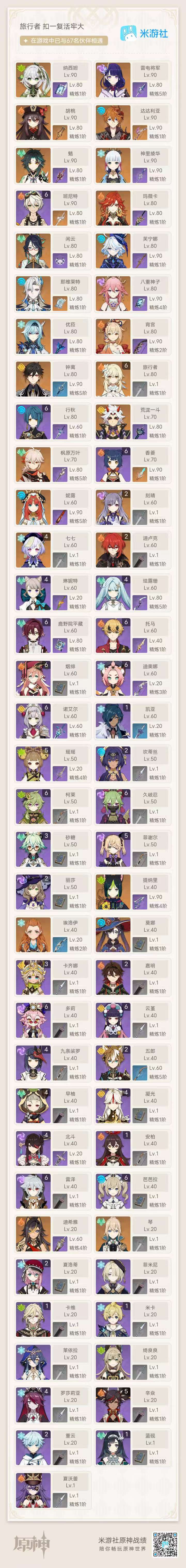 YSKM38443原神账号详情图8 YSKM38443原神账号详情图8