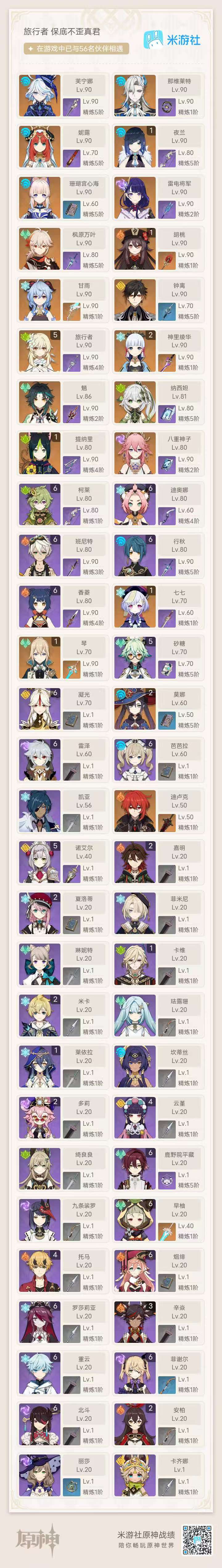 YSKM310385原神账号详情图7 YSKM310385原神账号详情图7