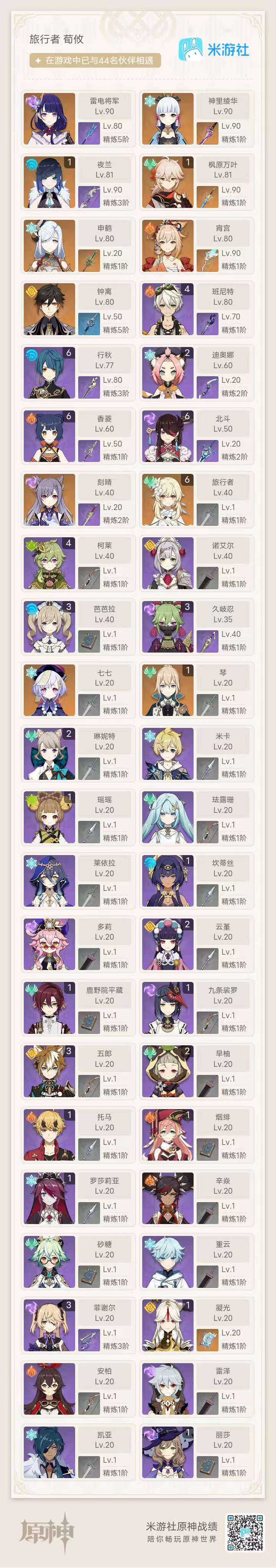 YSKM310566原神账号详情图6