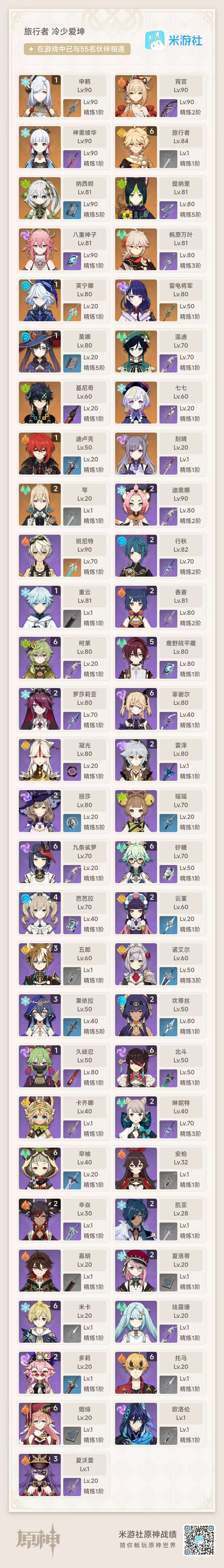 YSKM310588原神账号详情图7 YSKM310588原神账号详情图7